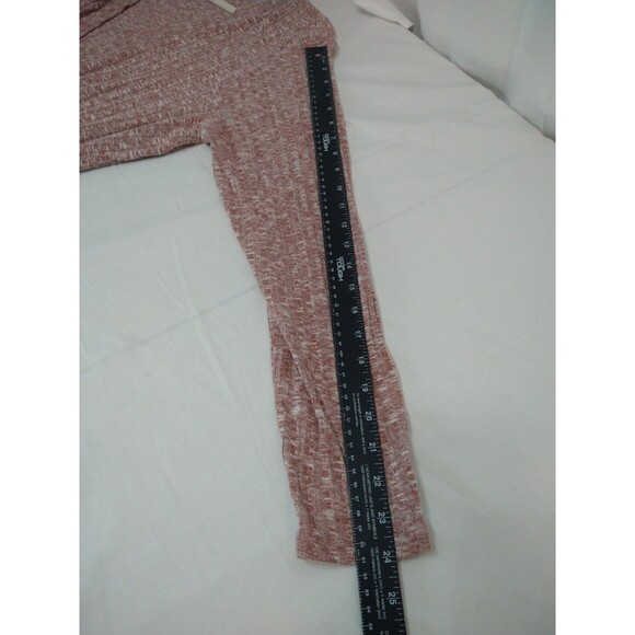 Urban Girl Cardigan Sweater 2X Open Front Chore Pockets Long Sleeves Pink Red - Picture 4 of 9